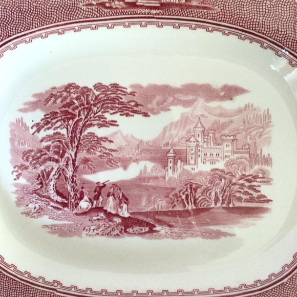 Vintage Royal Staffordshire England Transferware Jenny Lind 1795 Platter - Picture 2 of 6